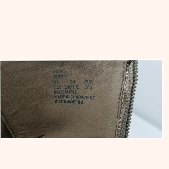 Coach Jessie Light Gray Suede Pointed-Toe Booties - Picture 10 of 11